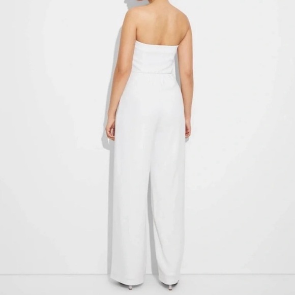 Target Wild Fable White Wide Leg Tube Jumpsuit - Picture 2 of 3